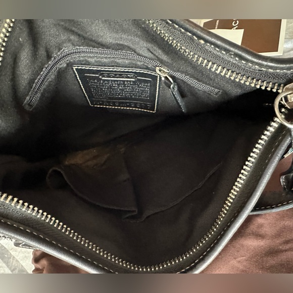 Coach Shoulder Bag Black Monogrammed - Picture 4 of 5